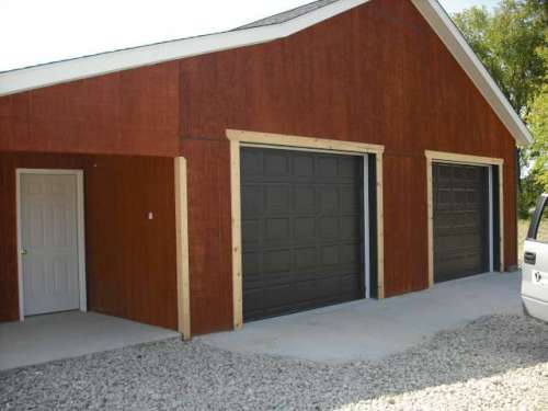 Image of 9600 Colonial Style Garage Door Installed in Ashtabula County Ohio.