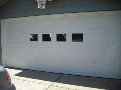 Image of Colonial style Garage Door installed in Chardon Ohio (Geauga County).