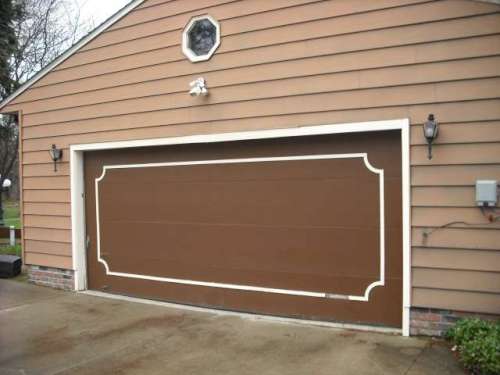 Image of 9600 Colonial Style Old Garage Door Installed in Lake County Ohio.